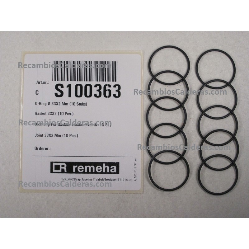 Gasket 33X2 (10 Pcs.)