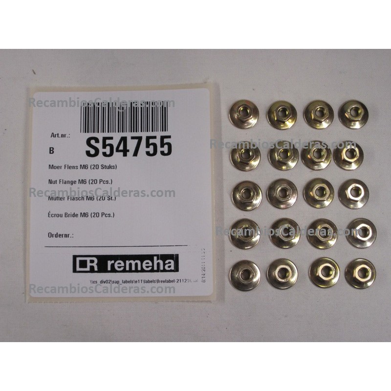 Nut Flange M6 (20 Pcs.)