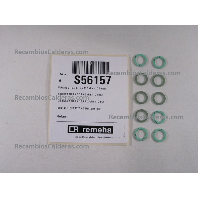 Gasket Ø 18.3 X 12.7 X2 Mm. (10 Pcs.)