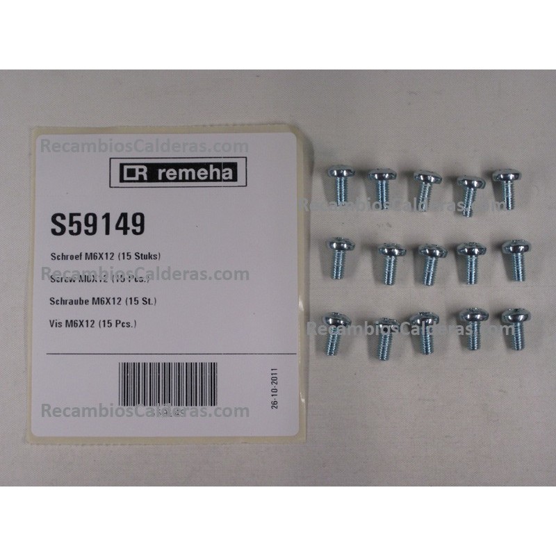 Screw M6X12 (15 Pcs.)