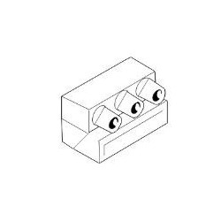 CONECTOR 1 POLOS CON PORTAFUSIBLES