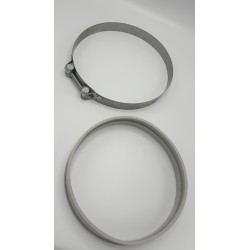 Clamp Band + Gasket Ring Ø 250 Mm.