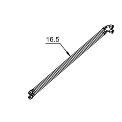 Latiguillos quemador tubo flex l mf3/8"-1/4"