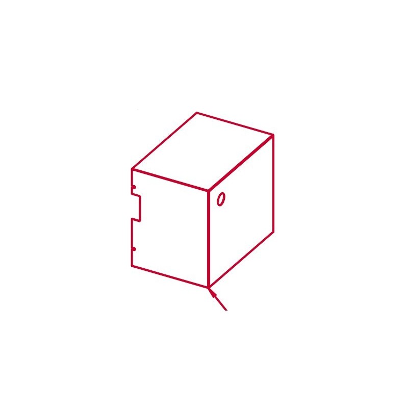 Tapa quemador soldada gr. acero rojo neutro