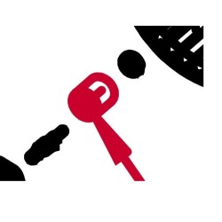 Cubo guardian de media junta lateral del motor