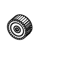 Ventilador (veco) d108x52 rd cubo d12.7x22x19