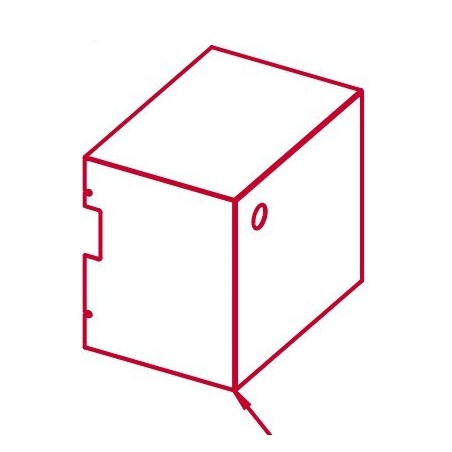 Tapa quemador soldada gr. acero rojo neutro