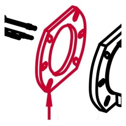 Junta de brida quemador vf